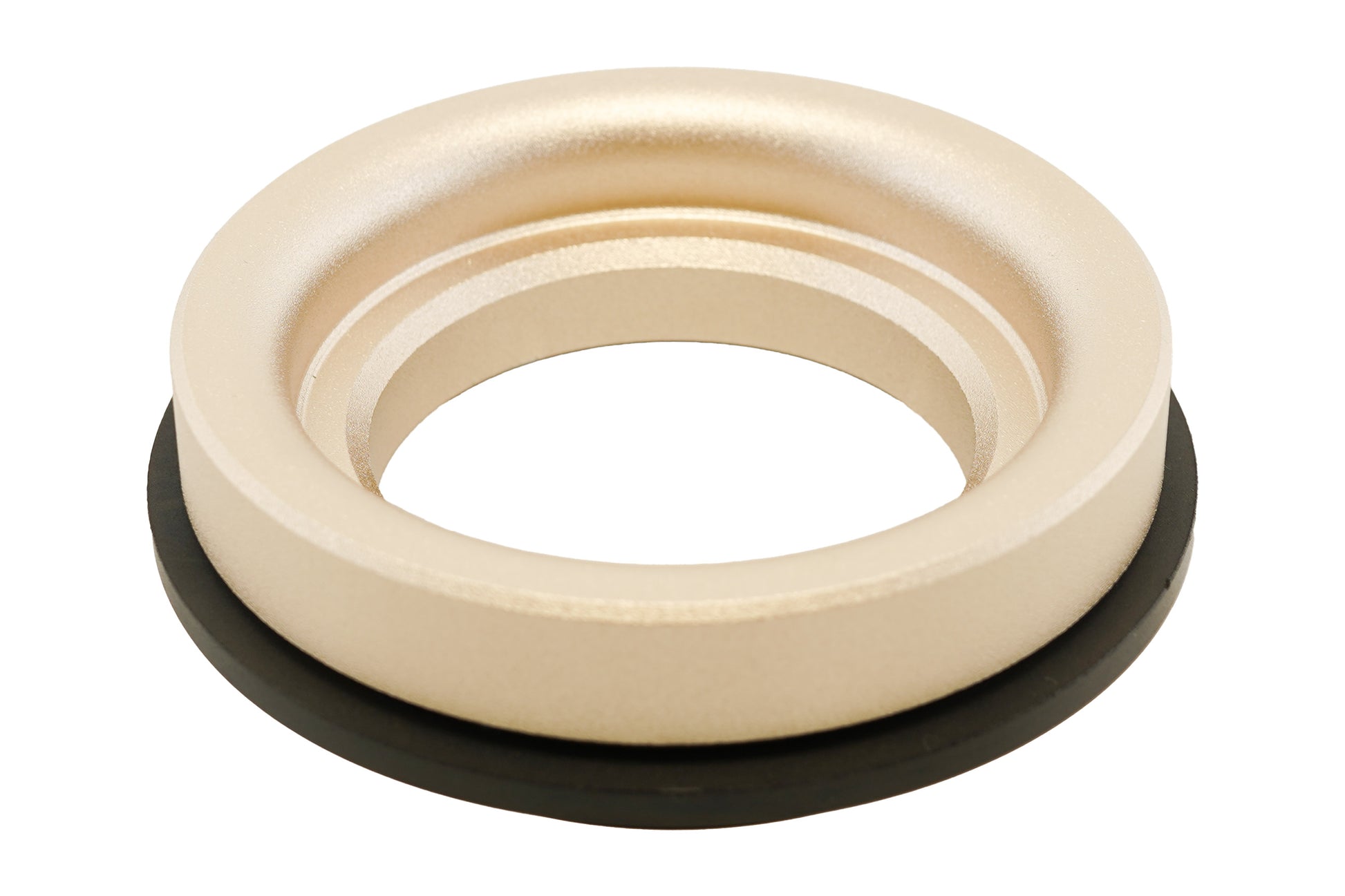 BC Racing gold upper spring seat on white background