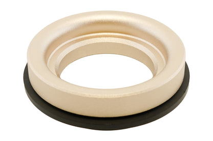 BC Racing gold upper spring seat on white background
