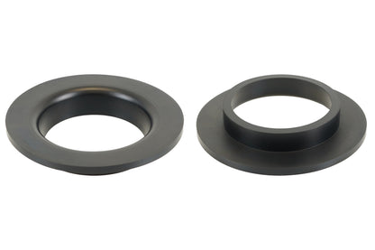 BC Racing black rubber isolator on white background
