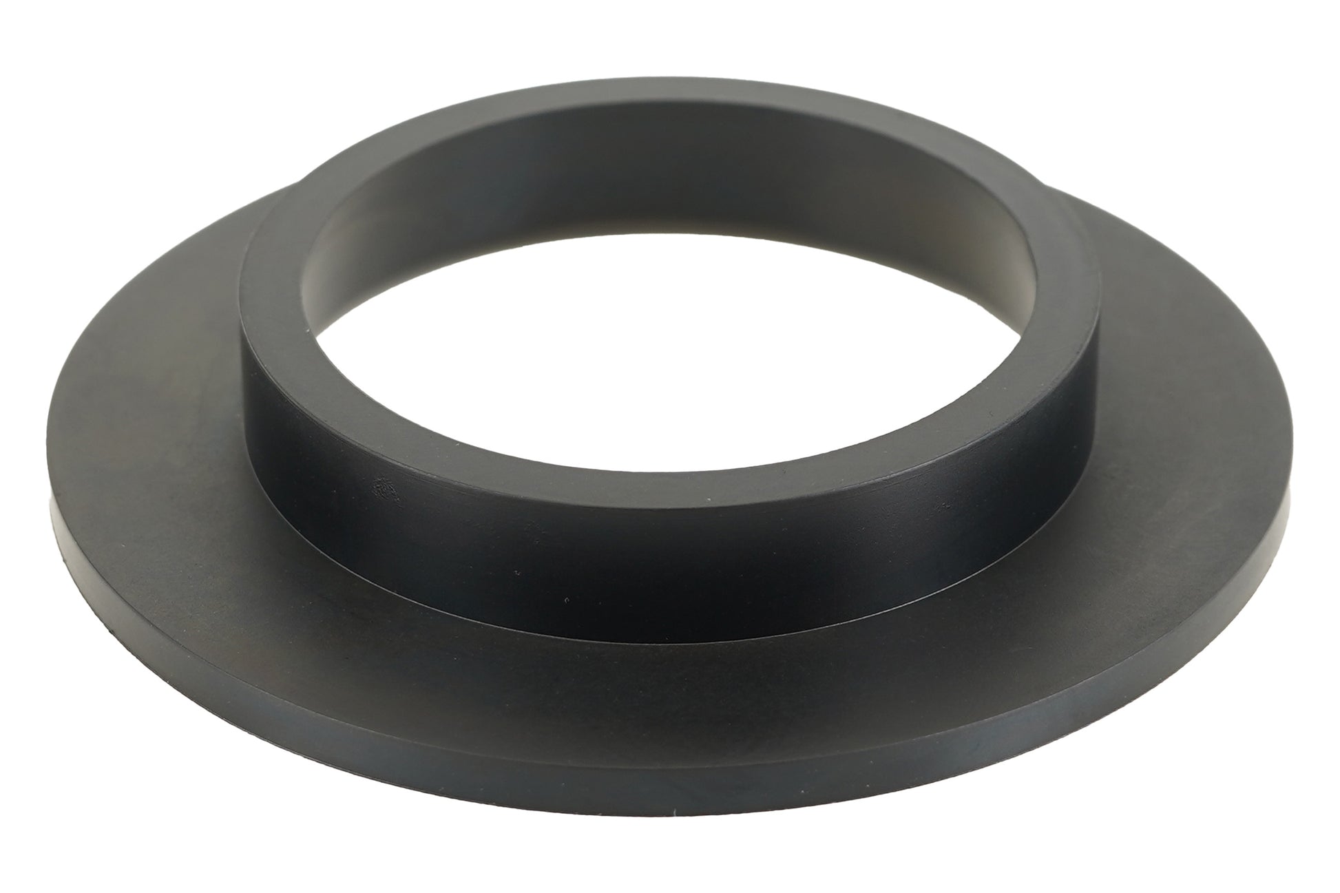 BC Racing black rubber isolator on white background