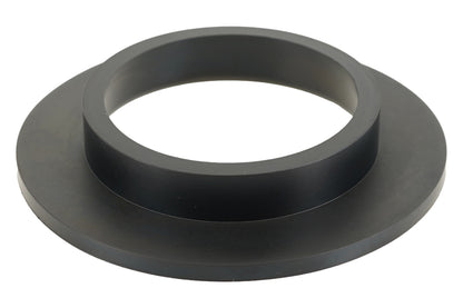 BC Racing black rubber isolator on white background