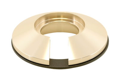 BC Racing gold spring seat with black isolator on white background