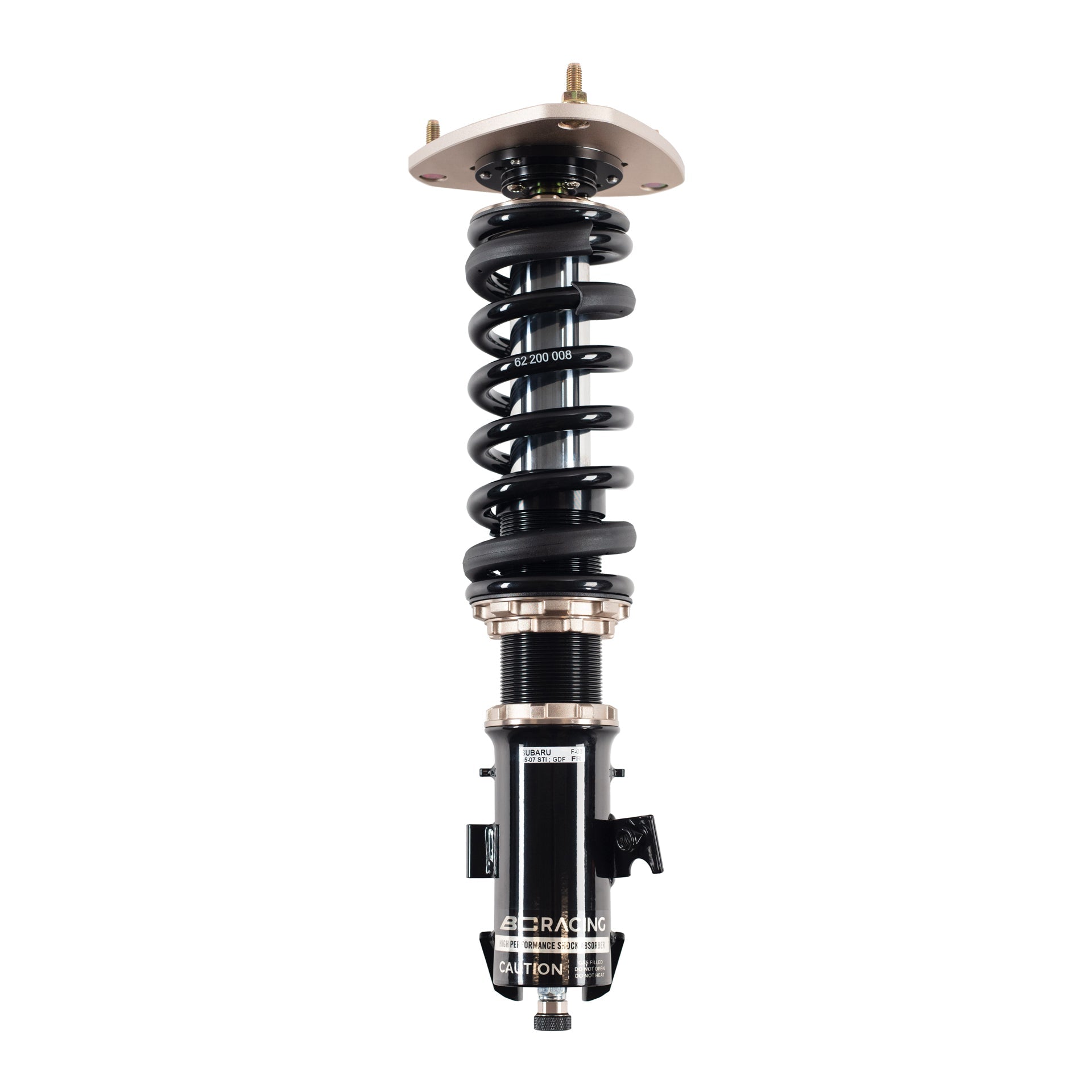 BC Racing ER Series coilover on white background