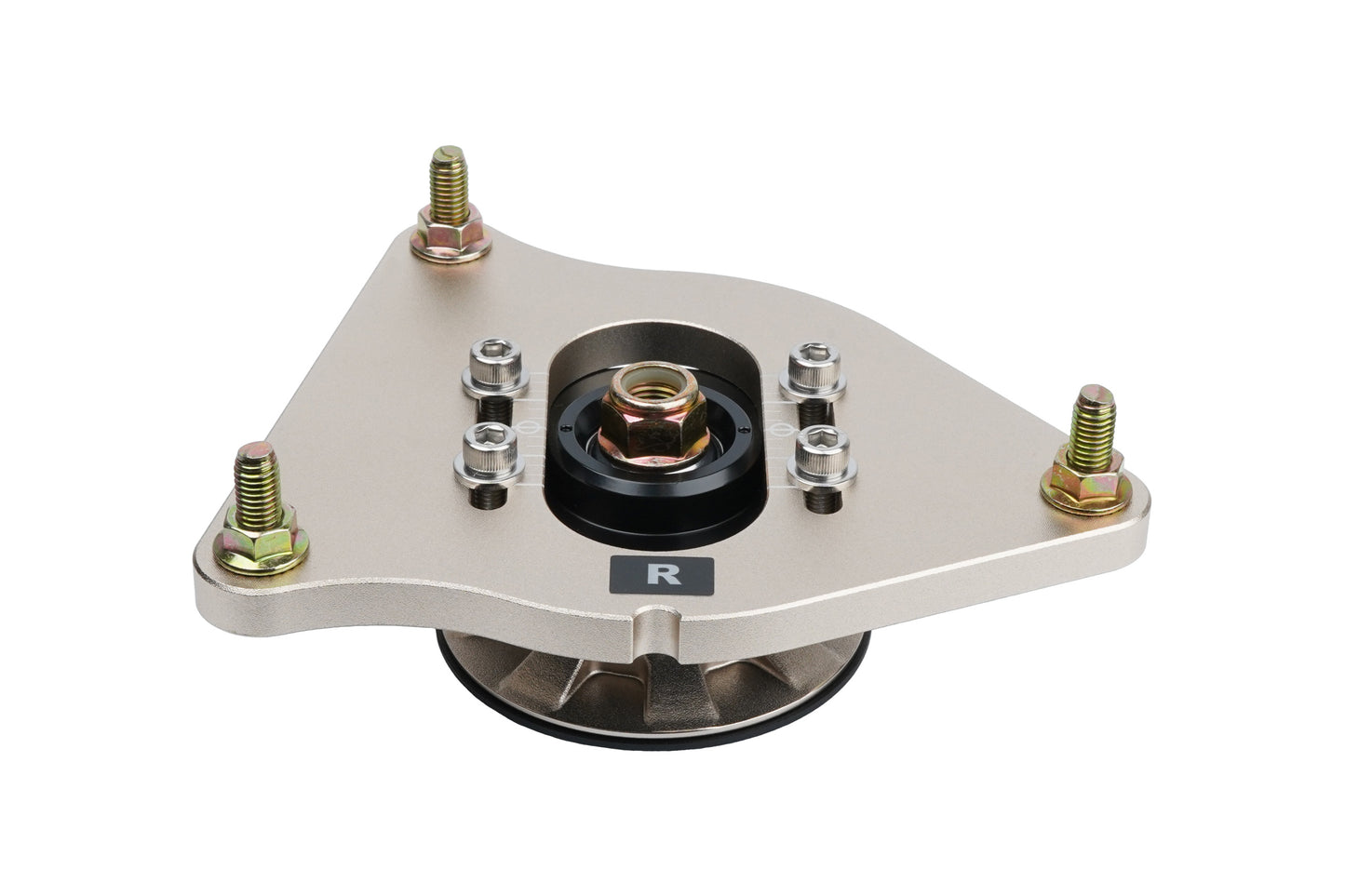 Gold BC Racing upper mount on white background