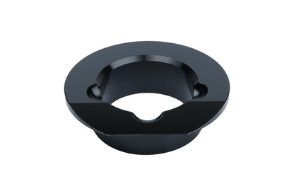 BC Racing black lower spring seat on white background