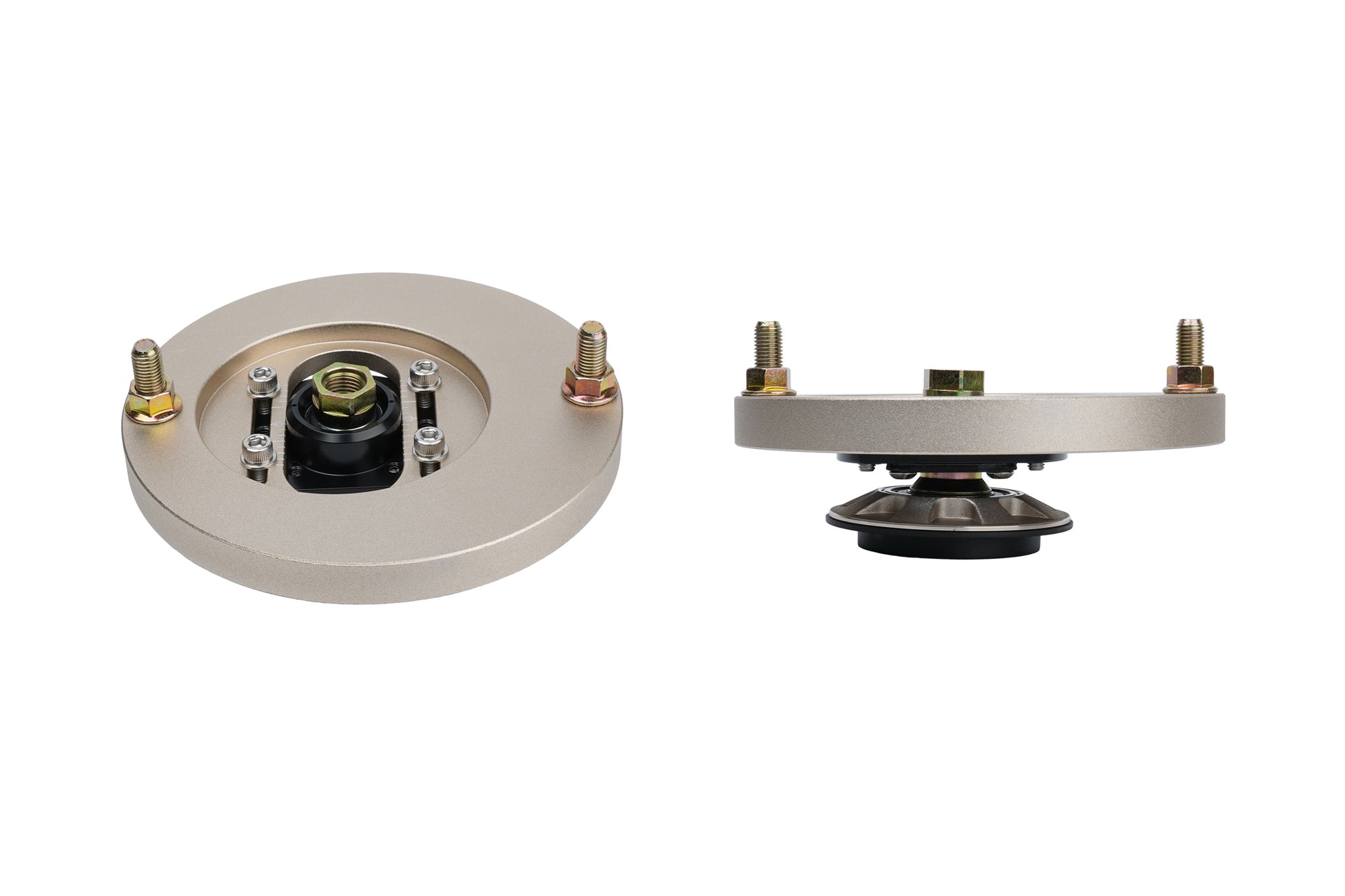 Gold BC Racing upper mount on white background