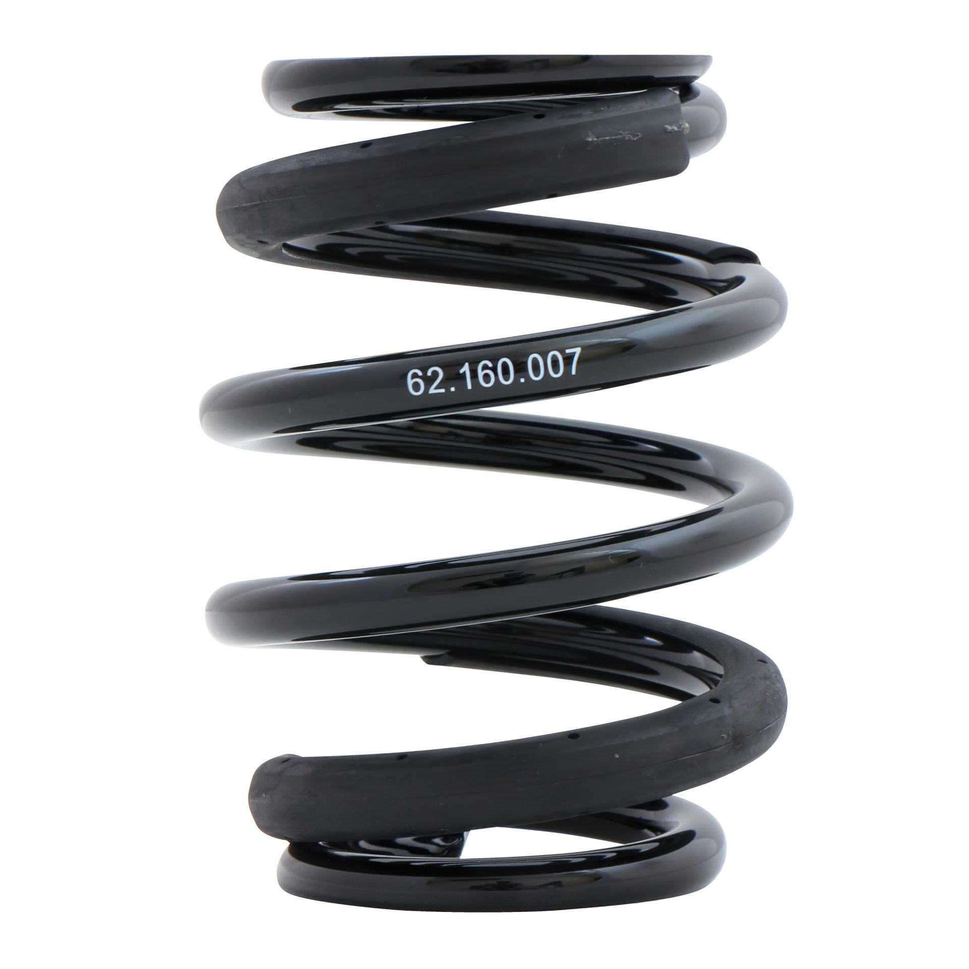 BC Racing S-barrel style spring on white background