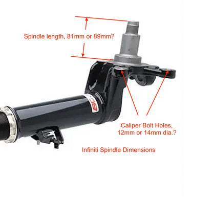 Lower mount - Front Spindles (Sold as a Pair) - D-56-D-57-D-71-V-05-V-17-F-LM-SP-PR