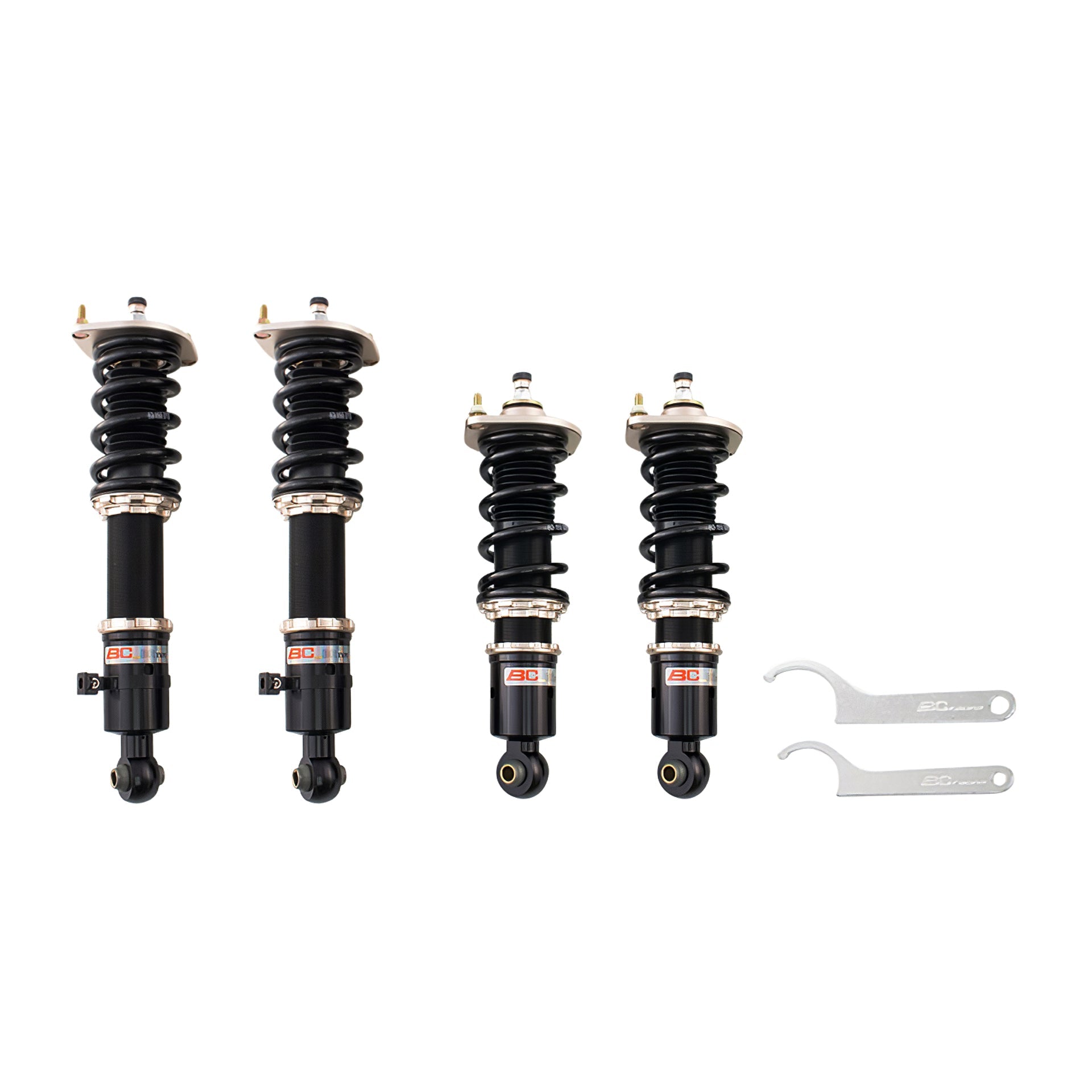 BC Racing BR Series coilovers on white background