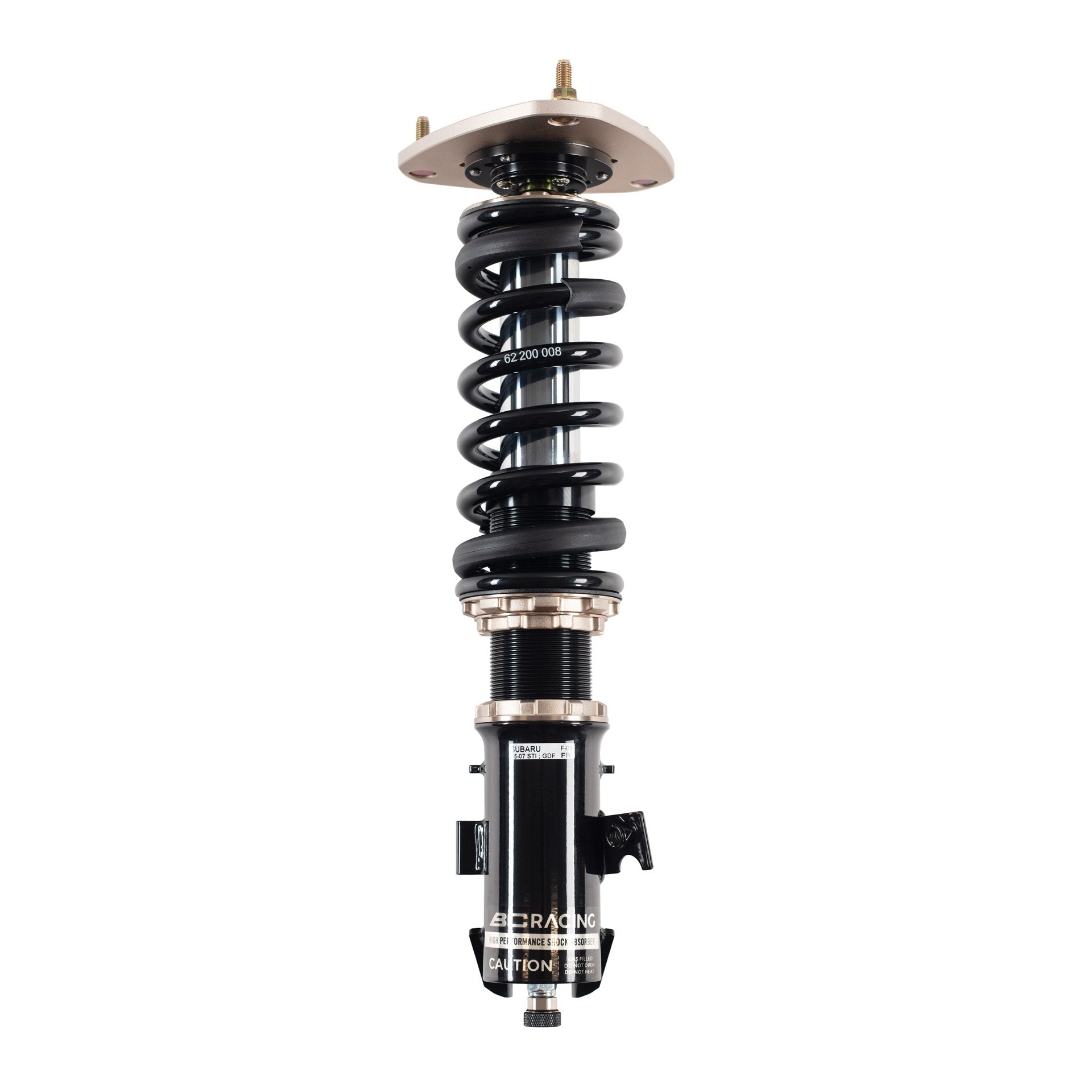BC Racing RM Series Coilover on white background