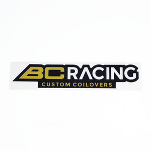 BC Racing 10” Tagline Logo Sticker