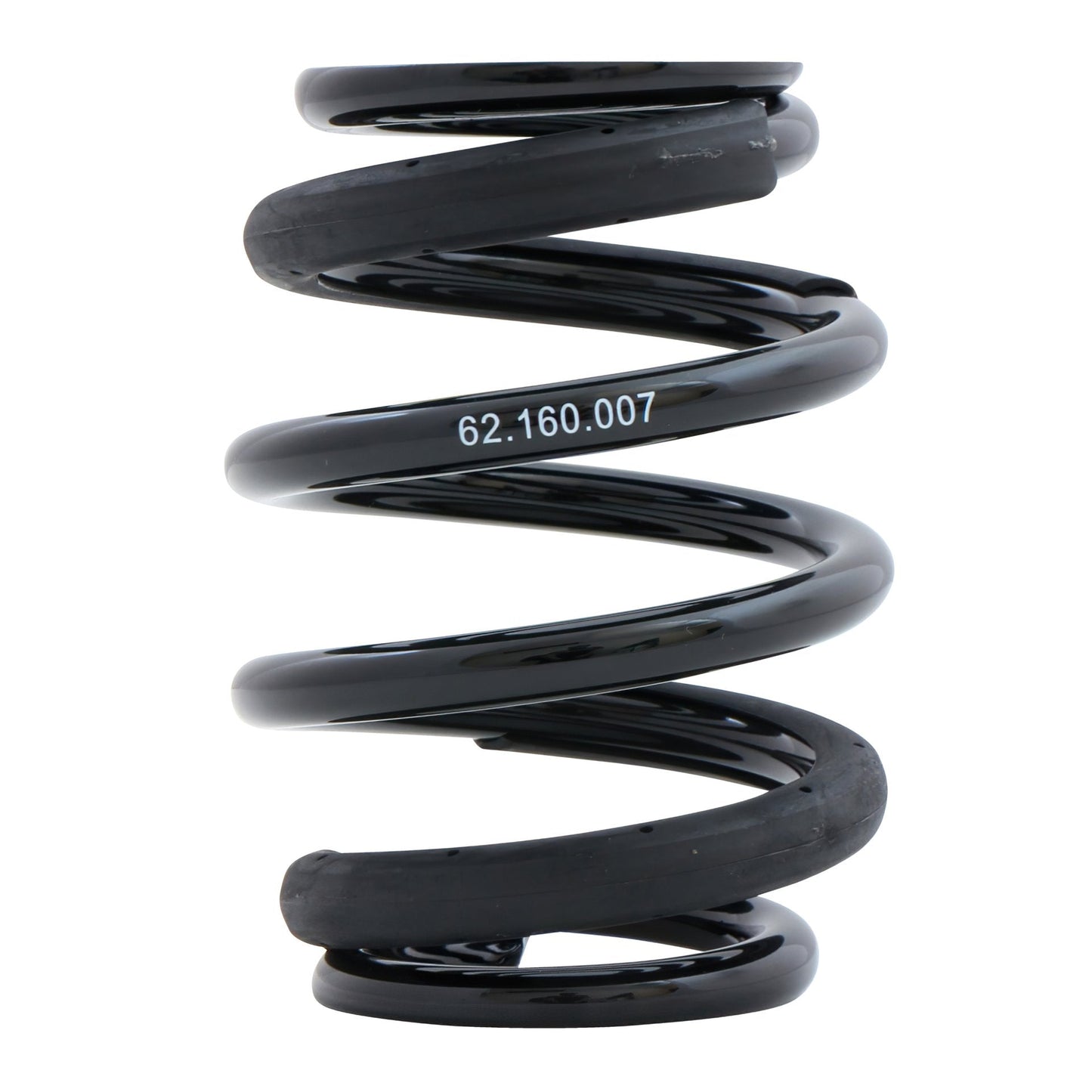 BC Racing S-barrel style spring on white background