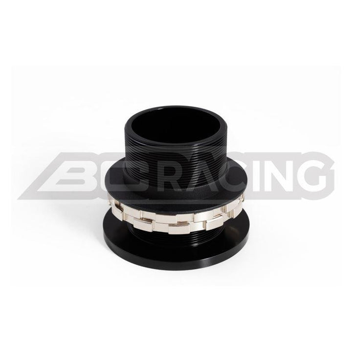 BC Racing rear height adjuster with lock rings on white background